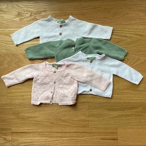 Grace baby girl 1 and 3 month algodon sweaters